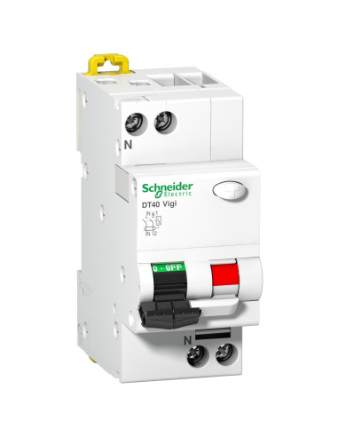ProDis DT40 Vigi - disjoncteur différentiel 1P+N 6kA 10A 30 mA courbe C type AC