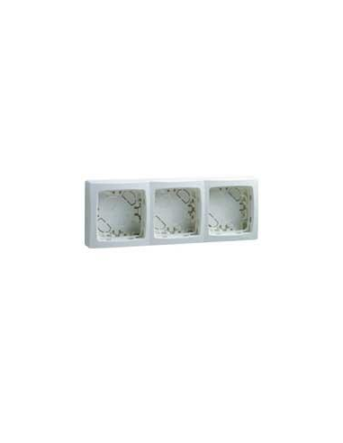 Legrand 086093 Oteo - Cadre saillie 3 postes blanc