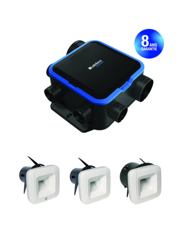 ALDES - 11033451 - Kit VMC EasyHOME Hygroréglable compact premium MW