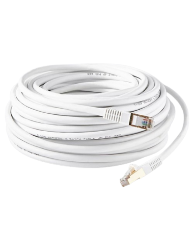 DIGITUS - CORDONRJ45(20M) - Câble blanc FTP Catégorie 6 CCA - 20m