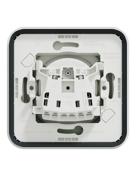 Schneider Mureva Styl MUR39011 – Prise renforcée VE 2P+T IP55 IK08 encastrée blanc