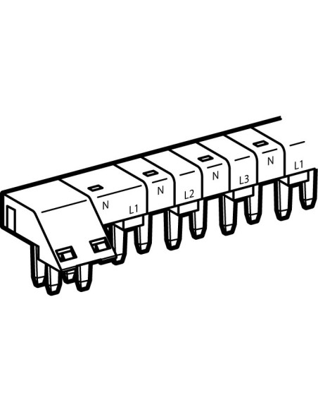Peigne HX³ auto 3P+N 18 modules Legrand 405202