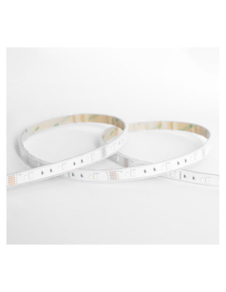 Miidex - 100433 - BANDEAU RGB + BLC 5M 60LED ET 9W/M IP67 24V TUBE SILICONE