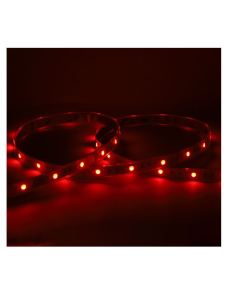 Miidex - 100433 - BANDEAU RGB + BLC 5M 60LED ET 9W/M IP67 24V TUBE SILICONE