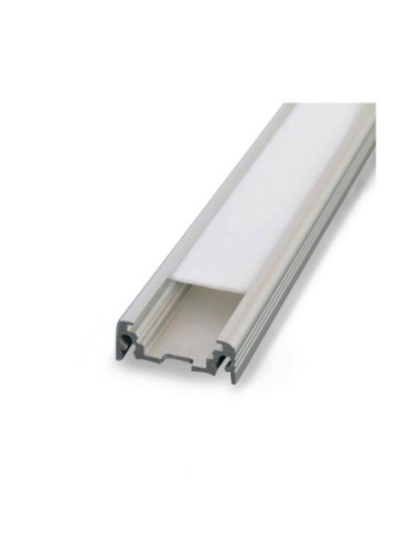 Miidex - 9881 - PROFILE PLAT 1000MM ALU BRUT 14,4MM - VENDU AU METRE