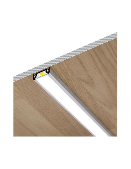 Miidex - 9881 - PROFILE PLAT 1000MM ALU BRUT 14,4MM - VENDU AU METRE