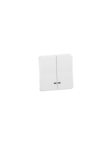 Schneider - MUR39205 - Mureva Styl - Enjoliveur 2 demi touche - IP55 - IK08 - blanc