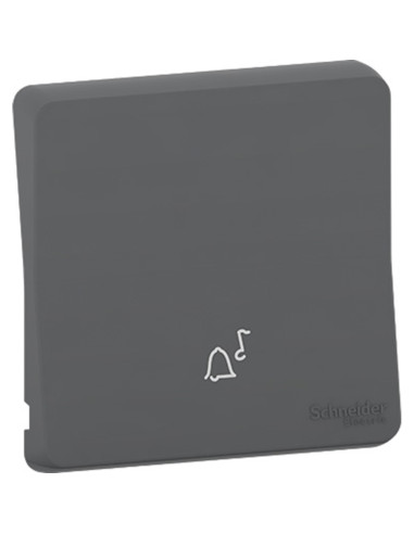 Schneider - MUR34201 - Mureva Styl - Enjoliveur avec symbole sonnette - IP55 - IK08 - gris