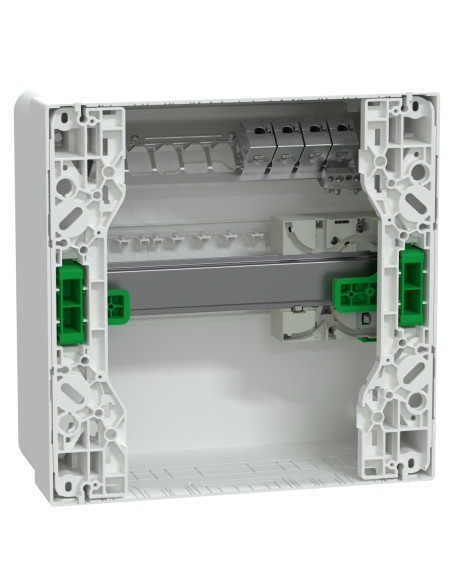 Schneider - R9H13401VDIM - Resi9 Coffret VDI 13M1R - grade 2TV basique - 4xRJ45 cat6