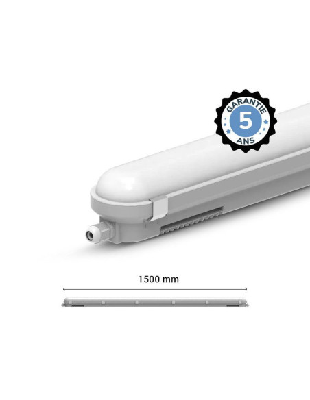 Réglette étanche LED 58W 4000K IP65 1500 mm - Miidex 101084