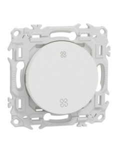 Interrupteur VMC 2 vitesses Odace blanc craie Schneider S920233