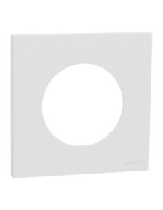 Plaque Odace 1 poste blanc craie Schneider S920702 2