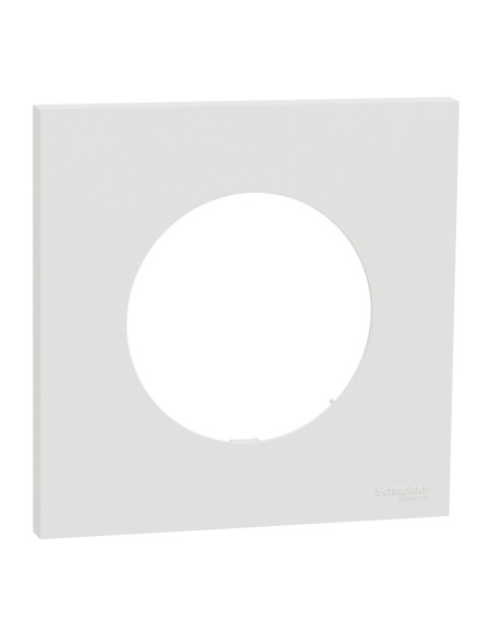 Plaque Odace 1 poste blanc craie Schneider S920702