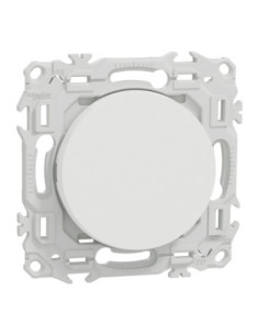 Va-et-vient ou poussoir Odace blanc craie Schneider S920204 2
