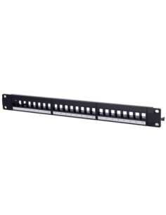 Panneau de brassage vide 24 ports keystone RJ45 19" 1U