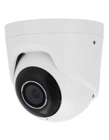 Caméra IP Ajax TurretCam 8MP 2.8mm Blanc - AJ-TURRETCAM-8-W
