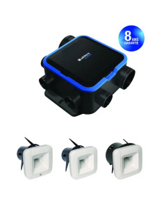 Aldes - 11033549 - Kit VMC hygroréglable EasyHOME Hygro Compact Classic BDH