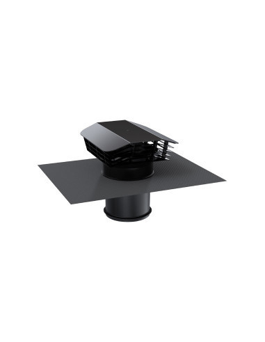 S&P Unelvent - 872013 - Chapeau de toiture CT2, Ø raccordement 150/160 mm, couleur ardoise