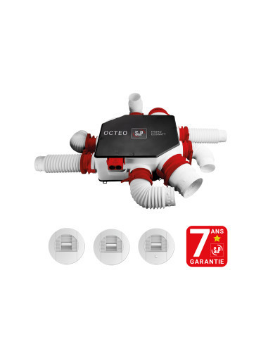 S&P Unelvent - 607812 - Kit VMC hygro B Octeo Hygro Ecowatt 2+ avec bouches