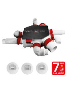 S&P Unelvent - 607912 - Kit VMC hygro B Octeo Hygro Ecowatt HP 2+ avec bouches (longs réseaux)
