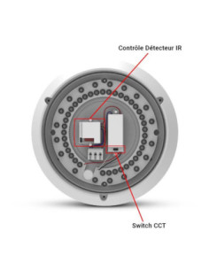 Hublot LED Ø300 15W CCT + détecteur IR - Miidex 101093 2