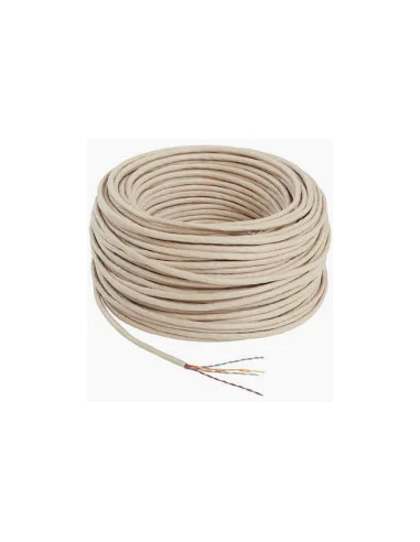 Câble téléphonique 298 4 paires 5/10 ivoire - Couronne 100m