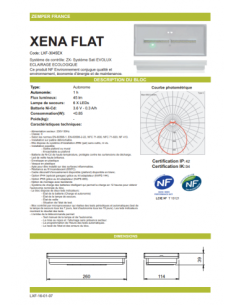 Bloc secours Zemper Xena Flat 380lm SATI LXF-3400LX 2