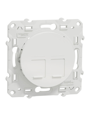 Schneider Odace S520485 prise double RJ45 blanc