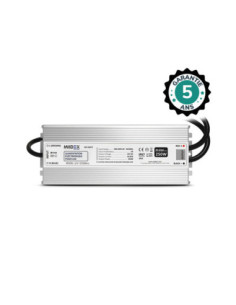 Miidex 100477 - ALIM 12V DC LUMINEUX 250W IP67 5ANS