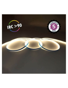 Miidex 100516 - BANDEAU COB 3000K 5M 320LED/M ET 9W/M IP20 24V 5ANS