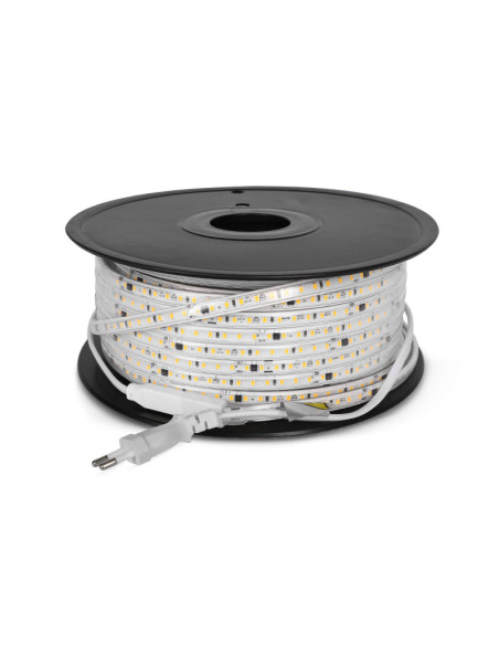 Miidex 100733 - BOBINE 2835 50M 8W 4000K IP65 + ALIM