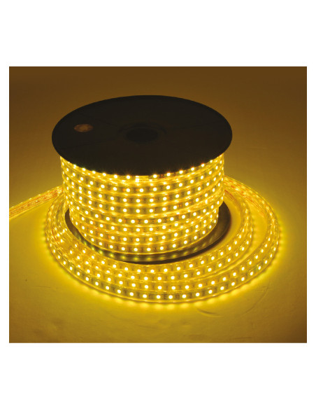 Miidex 749827 - BOBINE 5050 50M 7W/M 2700K IP65 + ALIM