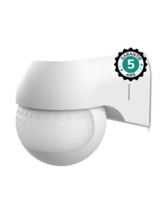 Miidex 75498 - DETECTEUR DE MOUVEMENT IR 400W SAILLIE 180° IP44 5ANS