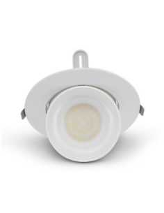 Miidex 767440 - BOUTICA CCT SPOT ESCARGOT DIAM 195MM ORIENT 38W 3K/4K/5700K BLC 5ANS 2