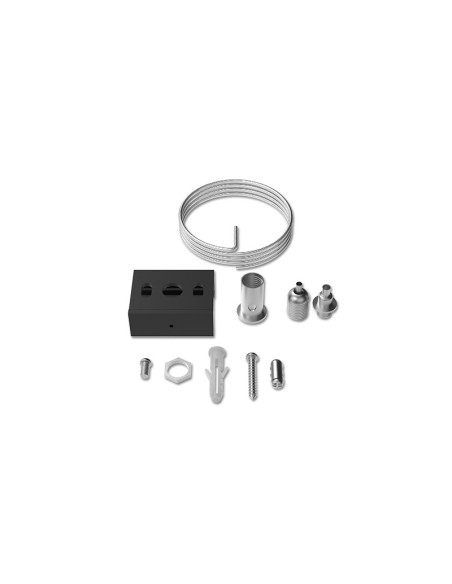 Miidex 8253 - RAIL 3A CONNECT TRIPHASE KIT SUSPENSION 2M NOIR