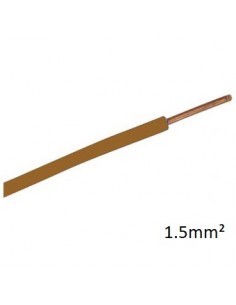 bobine Fil HO7V-U Rigide - marron 1,5 mm2. Bobine de 100 mètres.