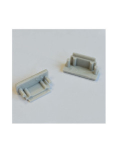 Miidex 9899 - TERMINAISON PROFILE PLAT 14,4MM GS PACK DE 2 2
