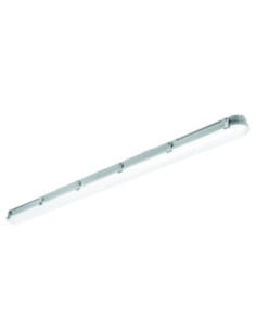 Réglette LED étanche ORAKI 3 SWITCH 1500mm 18-36W CCT 3000/4000/6500K IP66 IK10 gris - Europole 590026