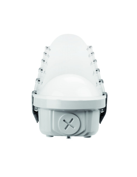 Réglette LED étanche ORAKI 3 SWITCH 1500mm 18-36W CCT 3000/4000/6500K IP66 IK10 gris - Europole 590026