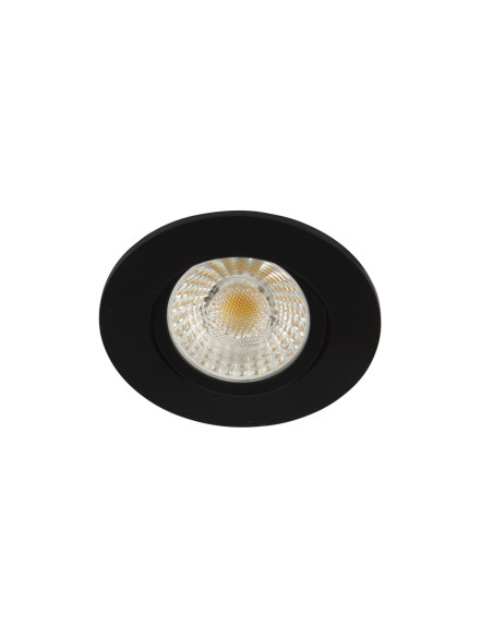 Collerette LED'UP Universal ronde noir mat orientable - Europole 5715