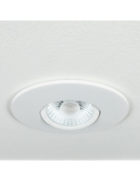 Collerette de recouvrement 100mm LED'UP Universal Recovery ronde blanc mat - Europole 5799