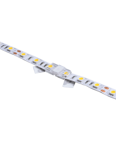 Connecteur rapide CONNECT SLIM 2 pôles bandeau LED 8mm vers bandeau 12/24V IP20 - Europole 42192