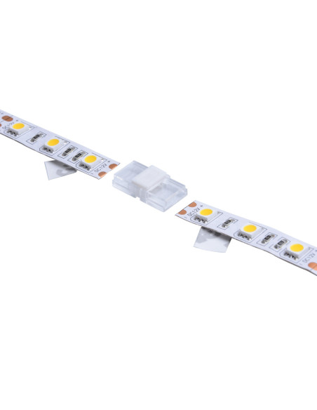 Connecteur rapide CONNECT SLIM 2 pôles bandeau LED 8mm vers bandeau 12/24V IP20 - Europole 42192