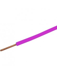 Fil HO7VU Rigide violet 1,5 mm2 100 mètres