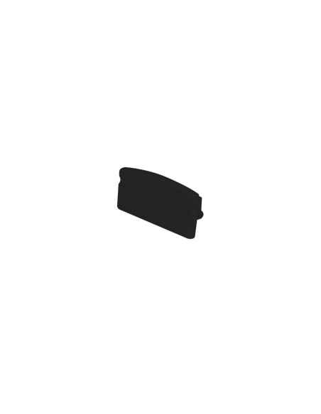 Pack 4 profilés aluminium noir 2,6m SLIDE EVO pour bandeau LED avec diffuseurs, clips et embouts - Europole 87715N