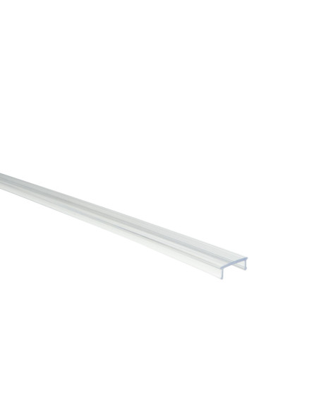 Pack 4 profilés aluminium blanc 2,6m SLIDE EVO pour bandeau LED avec diffuseurs, clips et embouts - Europole 87715B
