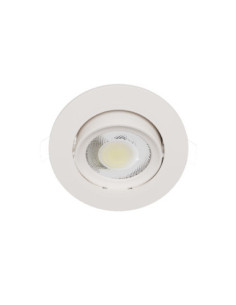 Lot de 10 spots LED encastrables CELLA SWITCH 5,5W CCT 2700/3000/4000K orientables blanc mat IP65 - Europole 59126 2