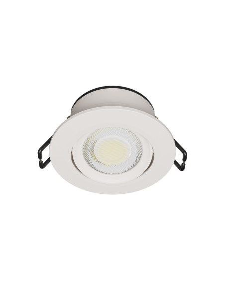 Lot de 10 spots LED encastrables CELLA SWITCH 5,5W CCT 2700/3000/4000K orientables blanc mat IP65 - Europole 59126