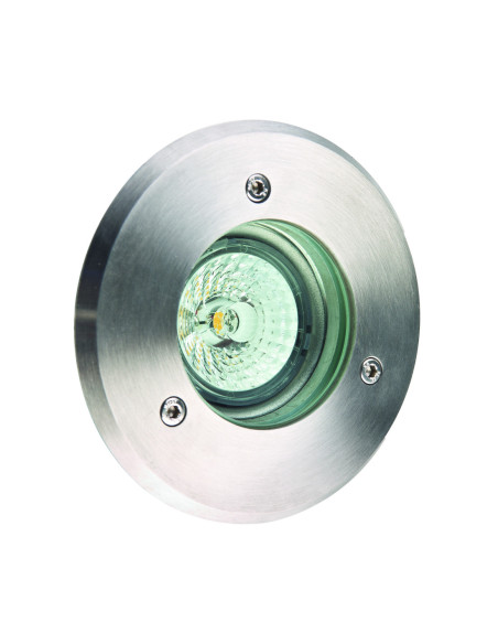 Encastré de sol BOUNTY 2 rond inox 316L GU10/GU5.3 IP65 walkover - Europole 5003
