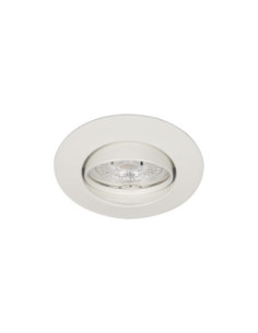 Spot encastrable BE BETTER à bague GU10 rond orientable blanc IP20 - Europole 2310